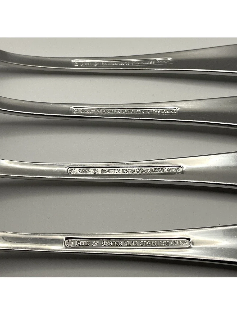 (4) Reed And Barton COLBY 18/10 Stainless China Dinner Fork Lot ~ 8 1/8”